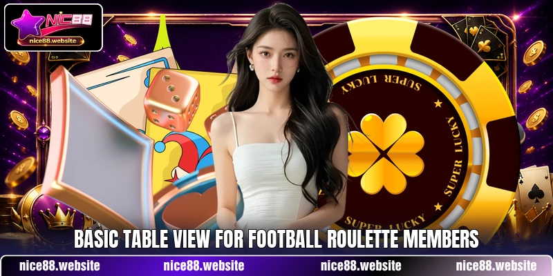 Basic table view for Football Roulette members