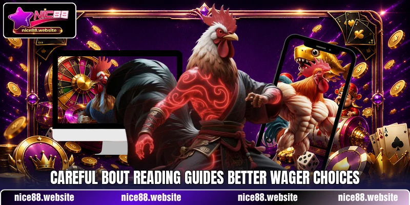 Careful bout reading guides better wager choices Careful bout reading guides better wager choices