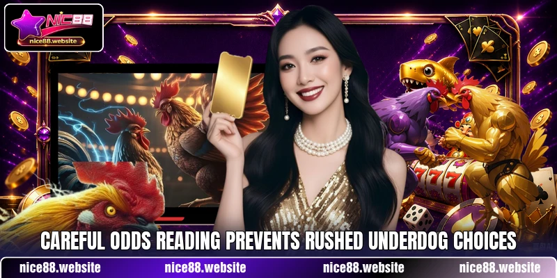 Careful odds reading prevents rushed underdog choices Careful odds reading prevents rushed underdog choices