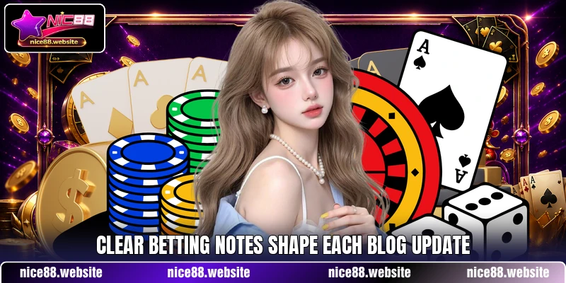 Clear betting notes shape each blog update