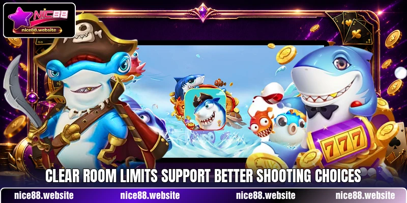 Clear room limits support better shooting choices Clear room limits support better shooting choices