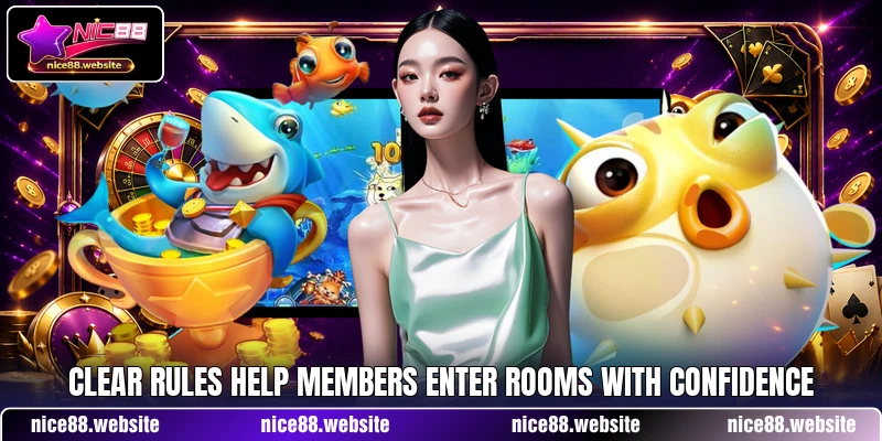 Clear rules help members enter rooms with confidence