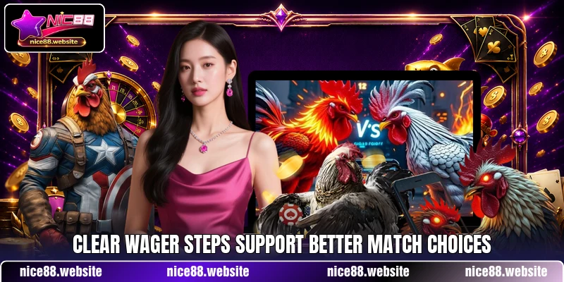 Clear wager steps support better match choices