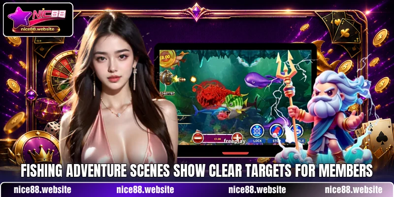Fishing Adventure scenes show clear targets for members Fishing Adventure scenes show clear targets for members