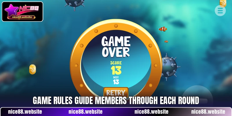 Game rules guide members through each round