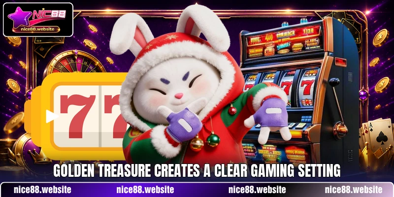 Golden Treasure creates a clear gaming setting Golden Treasure creates a clear gaming setting