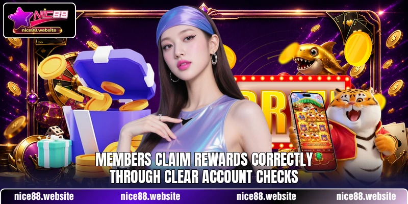 Members claim rewards correctly through clear account checks Members claim rewards correctly through clear account checks