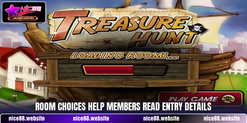 Room choices help members read entry details